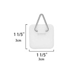 Artliving 1.25 Inch Invisible Adhesive Plate Hanger Set Vertical Plate Holders for the wall (100 pack) - Image 7