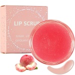 Lip Scrub, (Peach) Lip Scrubs Exfoliator & Moisturizer, Vegan Cruelty-Free Lip Sugar Scrub, Natural Gentle Lip Treatment, Dry Lip Treatment Polish & Lip Exfoliator by Samnyte