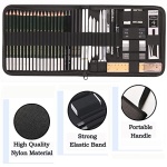 KALOUR 54-Pack Sketch Drawing Pencils Kit with Sketchbook,Include Graphite,Charcoal Pencils and Artists Tools,Pro Art Drawing Supplies for Adults Kids Beginners,ideal for Sketching Shading - Image 3