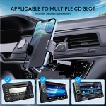 Phone Mount for Car Phone Holder Mount Upgraded Metal CD Slot Phone Holder Car Cell Phone Holder Car Thick Cases Friendly iPhone Holder for Car Phone Mount for CD Player Compatible with All Smartphone - Image 4