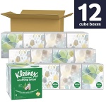 Kleenex Expressions Soothing Lotion Facial Tissues with Coconut Oil, Aloe & Vitamin E, 12 Boxes, 45 Tissues per Box, 3-Ply (540 Total Tissues) - Image 7