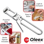 Oleex Jar Opener for Weak Hands with Keychain Bottle Cap Opener. Easy Jar Opener for Seniors with Arthritis or Kids Jar Openers. Jar Gripper Tight Lid Opener and Bottle Opener Kitchen Gadgets - Image 9