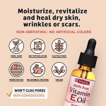 De La Cruz Vitamin E Oil for Face 28,000 IU - No Preservatives, Artificial Colors or Fragrances, Made in USA 1 FL. OZ. - Image 6