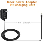 15W Power Adapter Replacement for Echo Pop, Dot 5th Gen, Dot 4th Gen, Dot 3rd Gen, Kids Edition, TV Cube Smart Speakers - Black Charger Cord Plug Long Cable, 5ft - Image 2