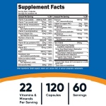 Nutricost Multivitamin for Men 120 Capsules - Vitamins and Minerals for The Healthy Man - Image 5