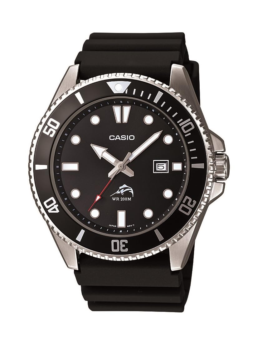 Casio Men's MDV106-1AV 200M Black Dive Watch (MDV106-1A)