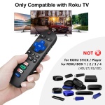 (Pack of 2) Replacement Remote Control Only for Roku TV, Compatible for TCL Roku/Hisense Roku/Onn Roku/Sharp Roku/Element Roku/Westinghouse Roku/Philips Roku Smart TVs (Not for Roku Stick and Box) - Image 8