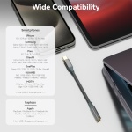 USB C to Aux Audio Dongle Cable Cord, Type C to 3.5mm Female Headphone Jack Adapter for iPhone 16 Pro Max/16 Pro, 15 Pro Max/15 Pro/15 Plus, Samsung Galaxy S23/S22/S21 Ultra, Pixel, iPad Pro, MacBook - Image 3