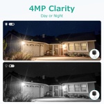 4MP Cameras for Home Security with Audio and Video, Outdoor Security Camera Indoor, 2.4g/5g Cameras for House/Pet/baby, Plug and Play, Work with Alexa, Support 128G Card Storage (Not Included), Wired - Image 5
