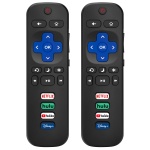 (Pack of 2) Replacement Remote Control Only for Roku TV, Compatible for TCL Roku/Hisense Roku/Onn Roku/Sharp Roku/Element Roku/Westinghouse Roku/Philips Roku Smart TVs (Not for Roku Stick and Box) - Image 2