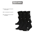 adidas Men's Athletic Cushioned 6-Pack Crew, Cushioned Crew Socks with Arch Compression for a Secure Fit - Image 6