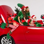 Haconba 4 Pack Christmas Elf Costume Accessories Set Xmas Santa Elf Hat Shoes Set with Jingle Bells for Christmas Cosplay Holiday Party Decor - Image 4