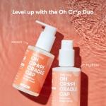 Frida Baby The 3-Step Cradle Cap System, DermaFrida The FlakeFixer, Sponge, Brush, Comb and Storage Stand for Babies with Cradle Cap, White-Blue - Image 2